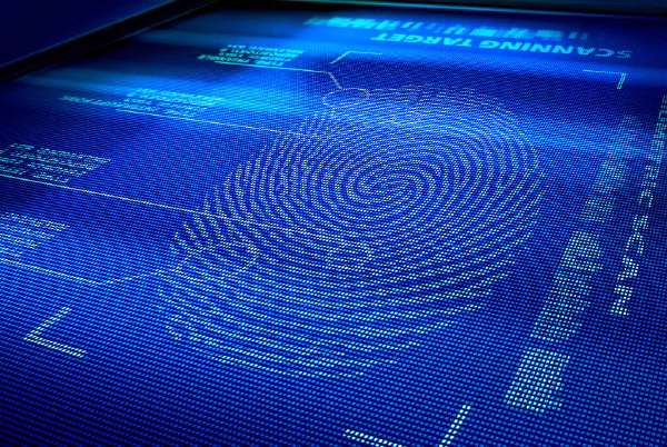 Scanning human fingerprint for a Biometric identification system