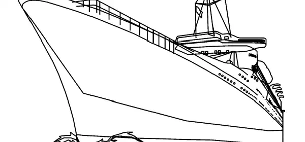 Illustration for Water Transportation Coloring Pages