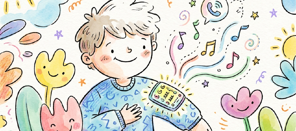 Illustration for Shirt That is a Mobile Phone
