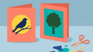 Illustration for Silhouette Cards