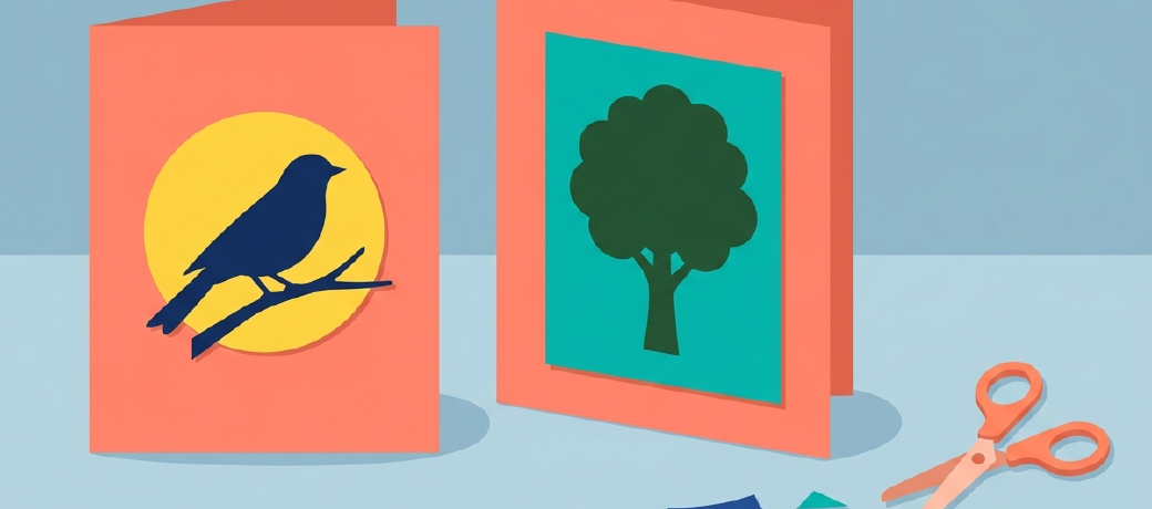 Illustration for Silhouette Cards
