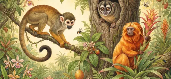 Illustration for So Many Monkeys!