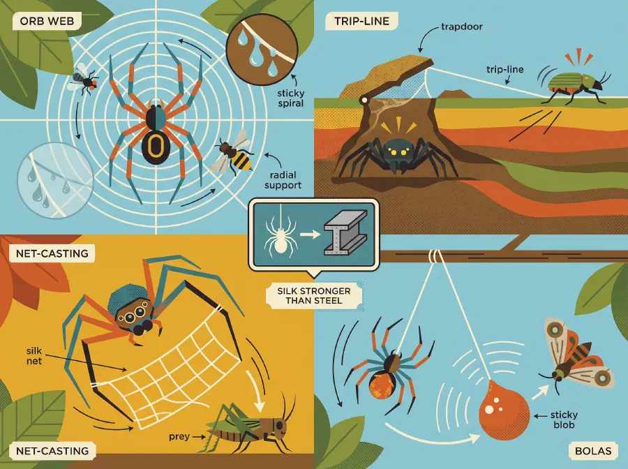 Spiders and their Magical Web