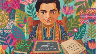 Illustration for Srinivasa Aiyangar Ramanujan