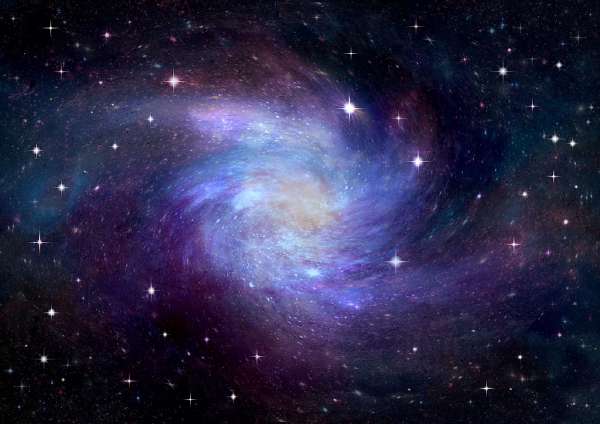 Stars, planets and galaxy in a free space. 'Elements of this image furnished by NASA'.
