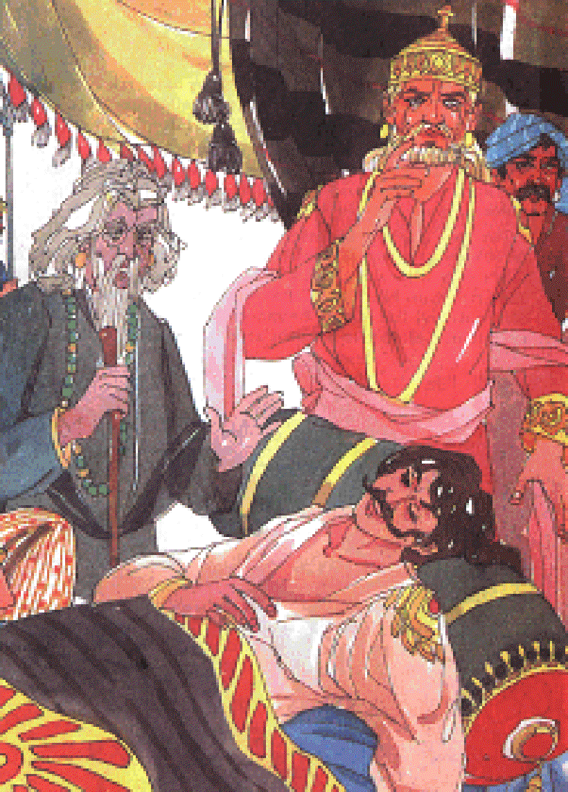 The King who Played Marbles [Illustrations by Saibal Chatterjee]