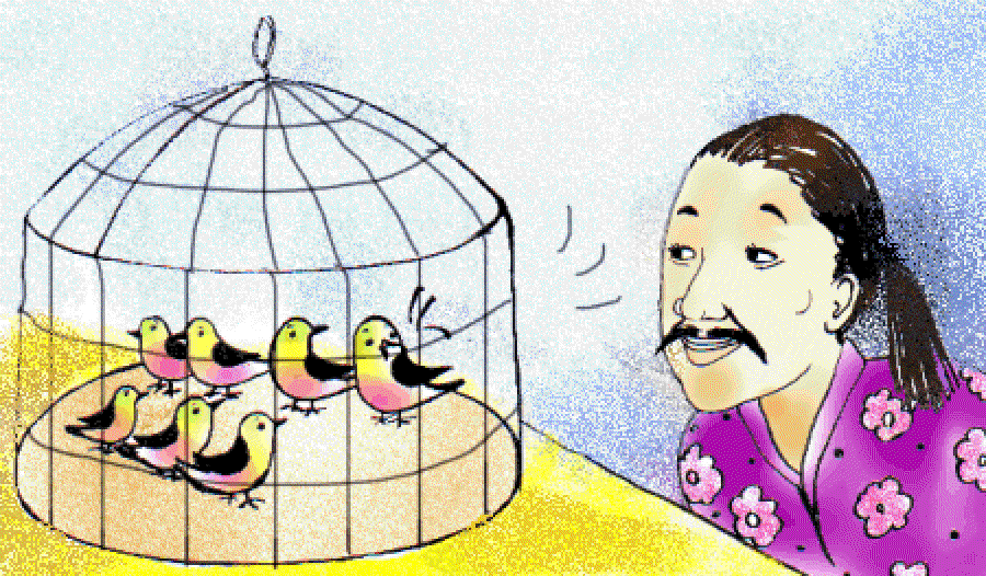 Chinese Sparrows [Illustrations by Kusum Chamoli]