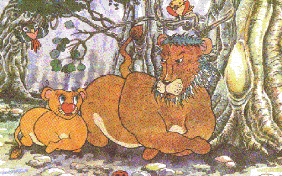 A Baby Lion Learns To Roar