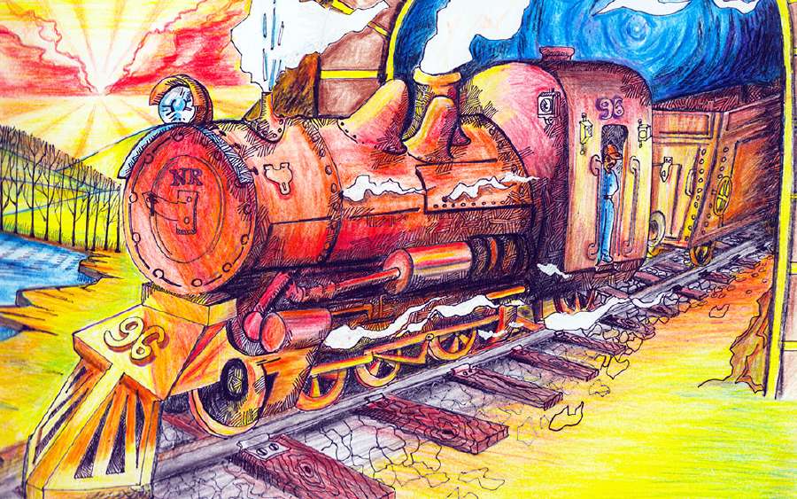 A Train Adventure of Wild Animals
