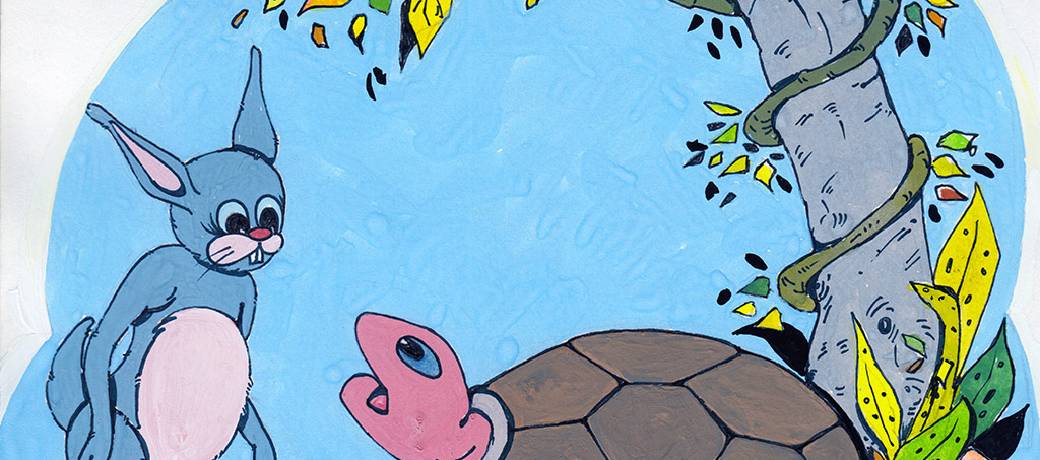 Illustration for Bunty Rabbit Runs a Race Again