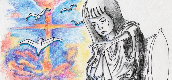 Illustration for Sadako’s Cranes