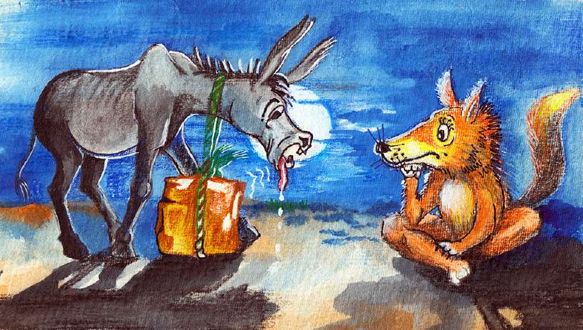 The Singing Donkey [Illustrations by Amarjeet Malik]