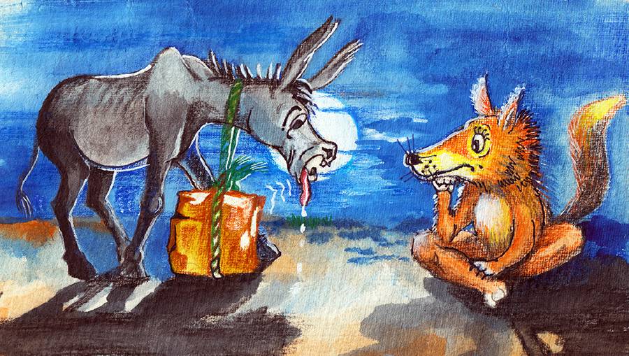 The Singing Donkey [Illustrations by Amarjeet Malik]