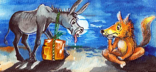 Illustration for The Singing Donkey