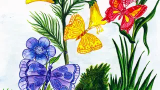 Illustration for The Three Butterflies