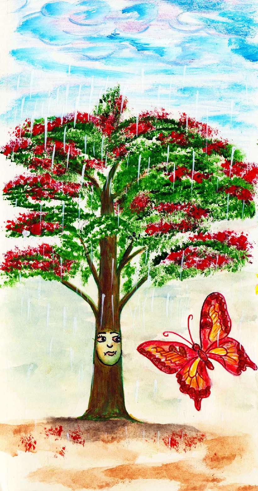 The Three Butterflies [Illustrations by D. K. Sharma ]