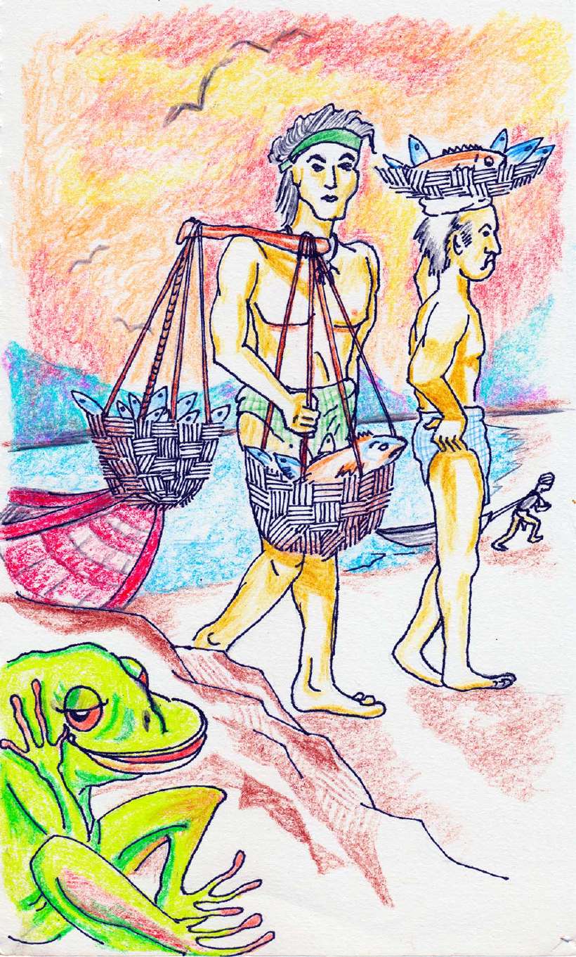 Two Fish and a Frog [Illustrations by: Amarjeet Malik]