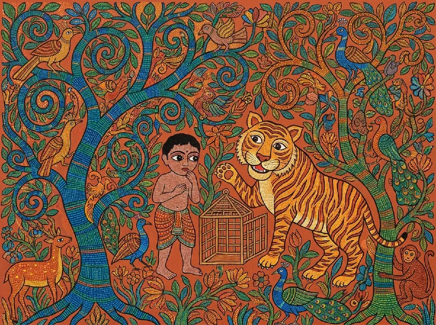 Stripes Tiger and the Boy