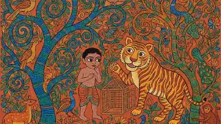 Illustration for Stripes Tiger and the Boy