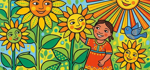 Illustration for Sunflowers