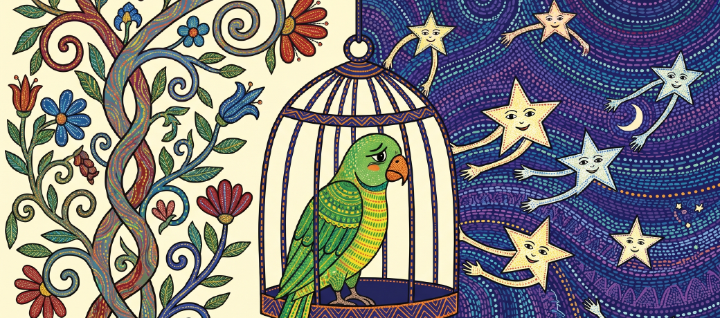 Illustration for ताती ताती तोता