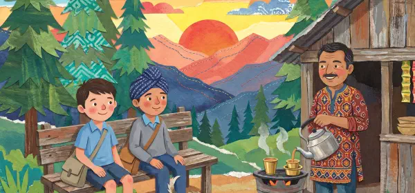 Illustration for Tea At The Dhaba