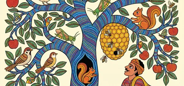 Illustration for The Apple Tree