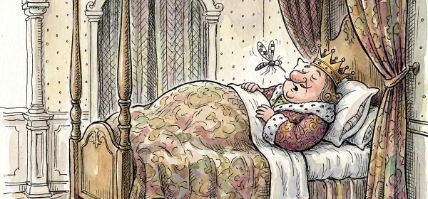 Illustration for The Bed Bug and the Mosquito