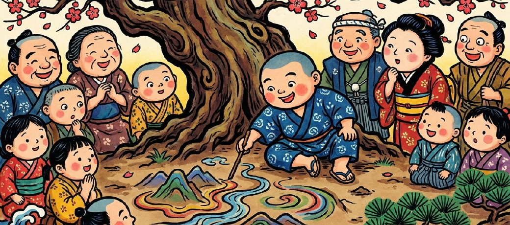 Illustration for The Boy and the Magic Brush