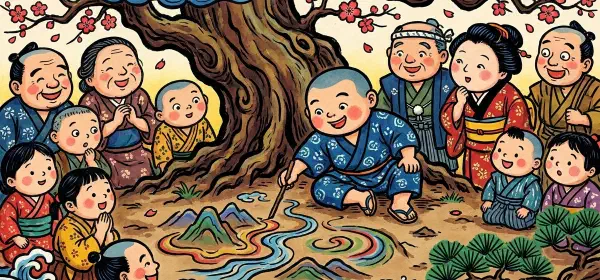 Illustration for The Boy and the Magic Brush
