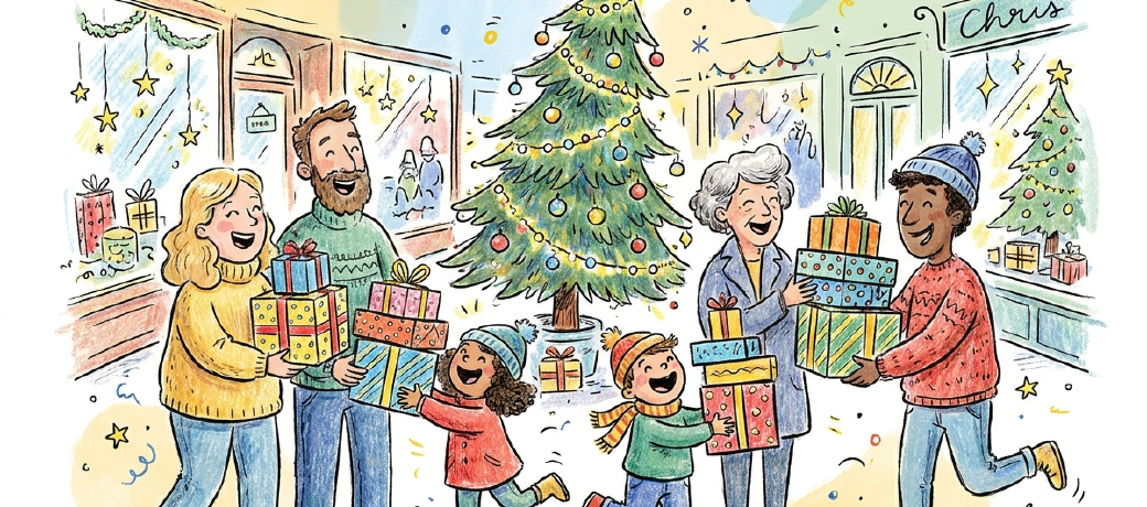 Illustration for The Commerce of Christmas
