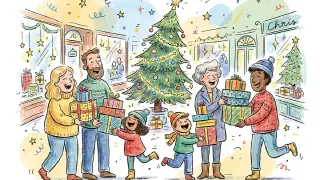 Illustration for The Commerce of Christmas