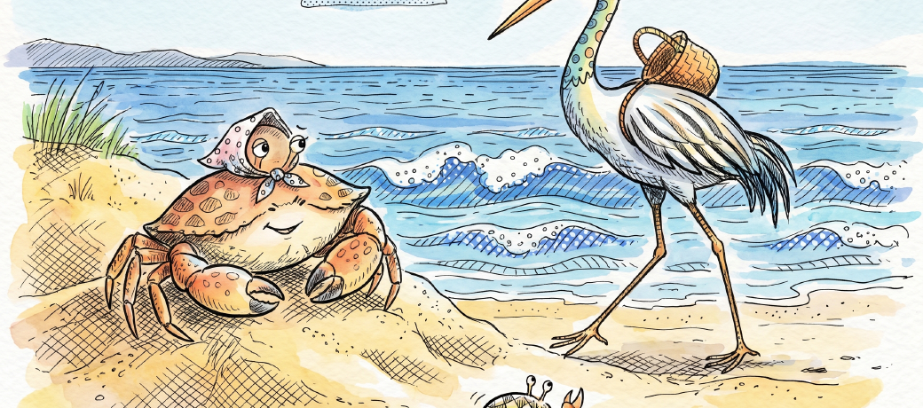 Illustration for The Crane's Walk