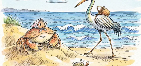 Illustration for The Crane's Walk