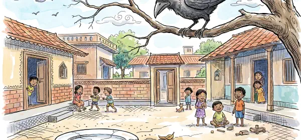 Illustration for The Crow’s Lunch