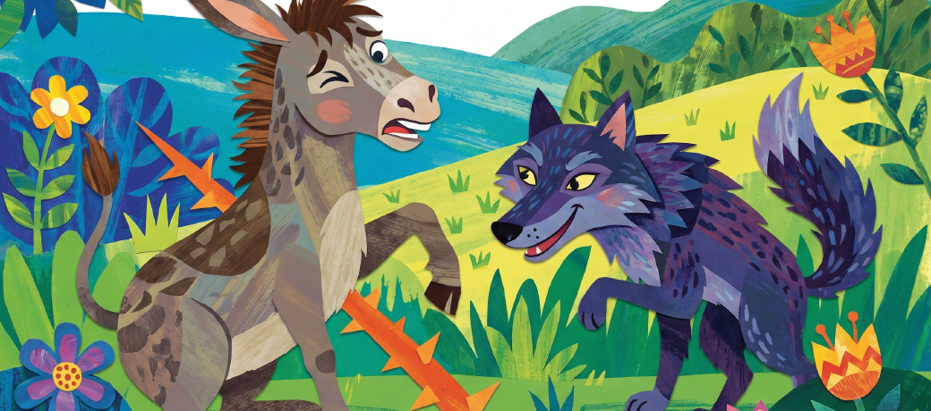 Illustration for The Donkey monkeys Around