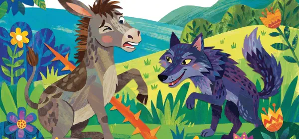 Illustration for The Donkey monkeys Around