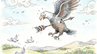 Illustration for The Eagle and the Arrow