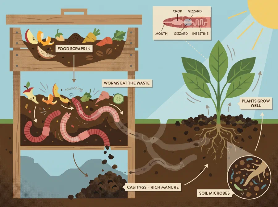 The Earthworm's Good Turn