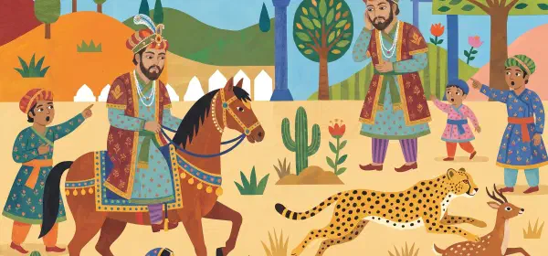 Illustration for The Emperor and Chitranjan Cheetah