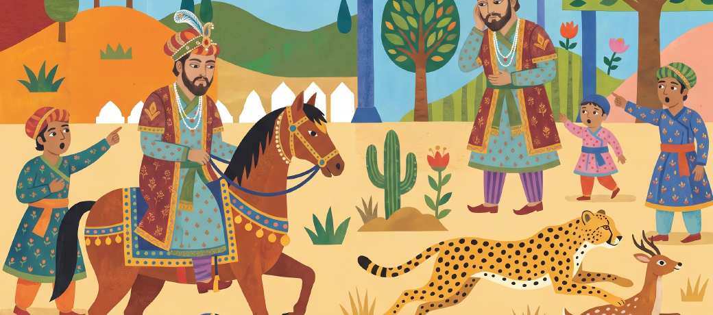 Illustration for The Emperor and Chitranjan Cheetah