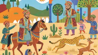 Illustration for The Emperor and Chitranjan Cheetah