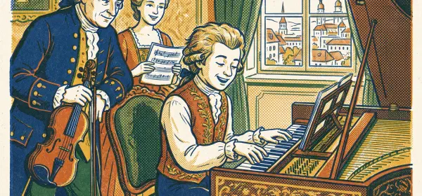 Illustration for The First Notes of Mozart