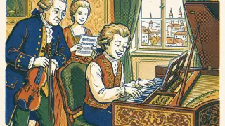 Illustration for The First Notes of Mozart