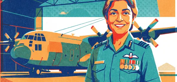 Illustration for The First Woman to Fly High in the Air Force