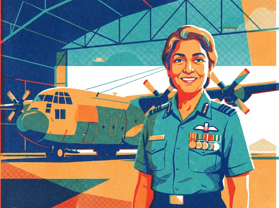 The First Woman to Fly High in the Air Force