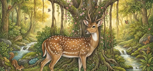Illustration for The Fleeting Deer