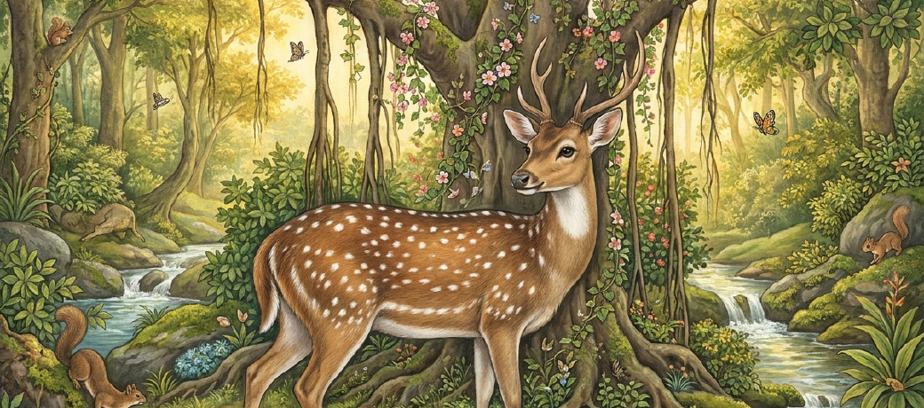 Illustration for The Fleeting Deer