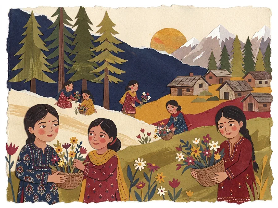 The Flower Girls of the Mountains