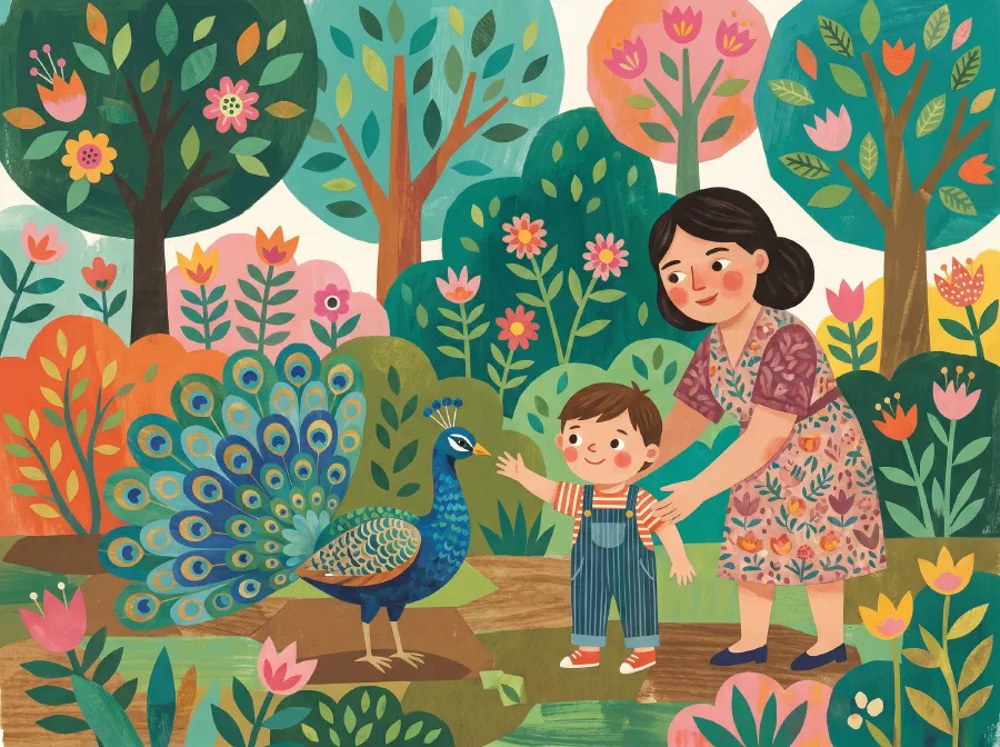 The Girl who Squeezed a Peacock